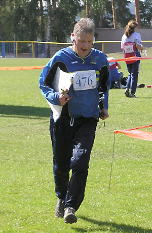 Hans in the finish corridor