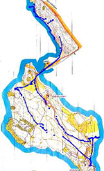 Karta med GPS-spår