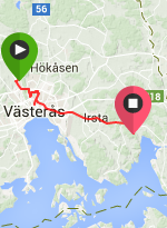 Bilfärd Västerås till Springsta