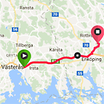 Västerås till Enköping