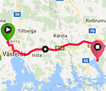 Västerås till Enköping