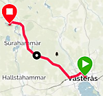 Västerås till Ramnäs