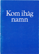 Framsidan av bok.