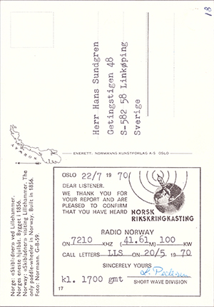 QSL card back