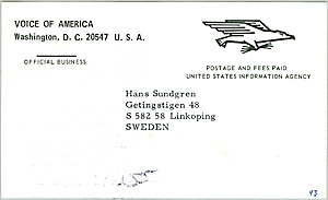 QSL card back