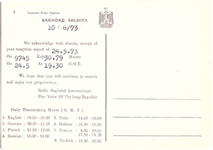 QSL card back
