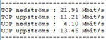 Download speed display 10 Mbit/s