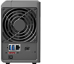 Synology diskstation rear